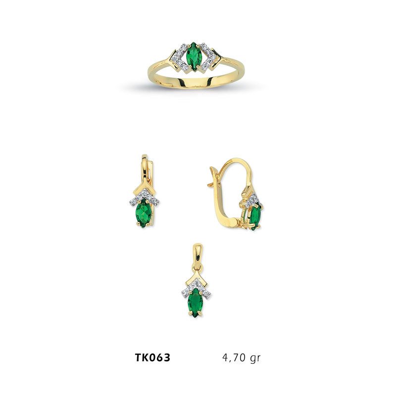 Beelo Gold 14K Altın Üçlü Set BGTKH063