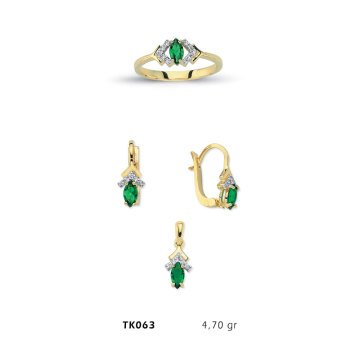 Beelo Gold 14K Altın Üçlü Set BGTKH063