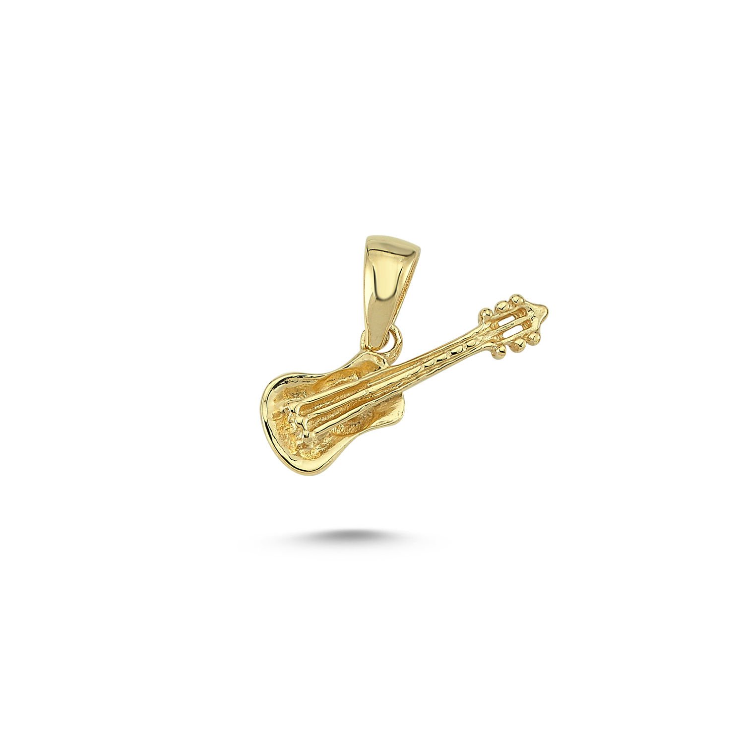 Beelo Gold 14K Altın Gitar Kolye Ucu