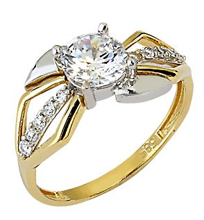 Beelo Gold 14K Altın Tek Taş Yüzük YTT072