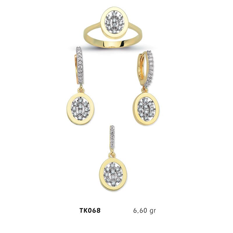 Beelo Gold 14K Altın Üçlü Set BGTKH068