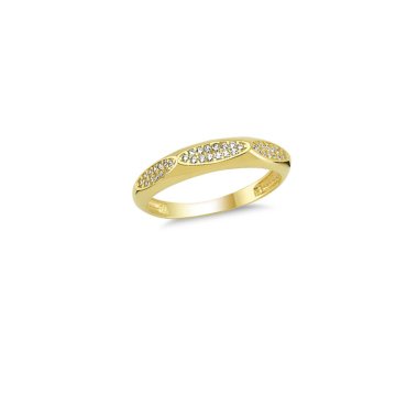 Beelo Gold 14K Altın Tasarım Taşlı Yüzük