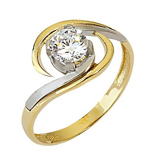 Beelo Gold 14K Altın Tek Taş Yüzük YTT079