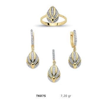 Beelo Gold 14K Altın Üçlü Set BGTKH075
