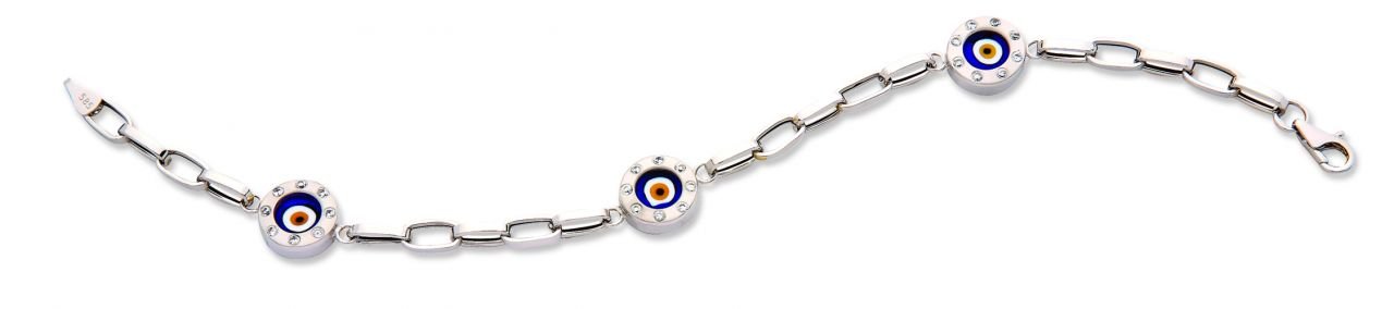 Beelo Gold 14K Altın Göz Nazar Bileklik BA003