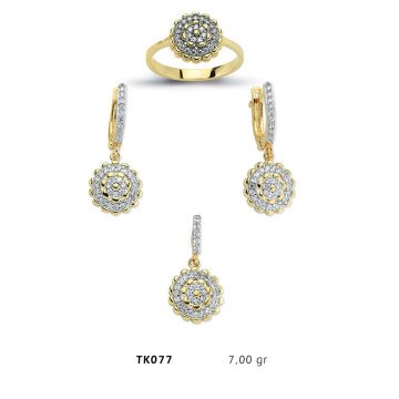 Beelo Gold 14K Altın Üçlü Set BGTKH077