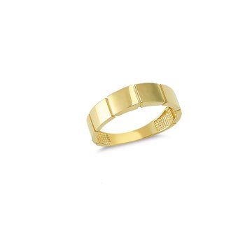 Beelo Gold 14K Altın Tasarım Alyans Yüzük