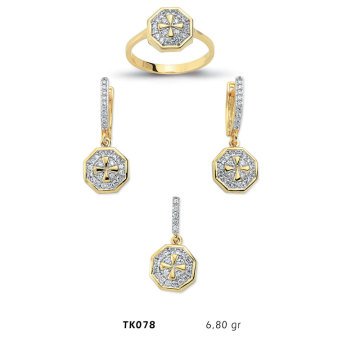 Beelo Gold 14K Altın Üçlü Set BGTKH078