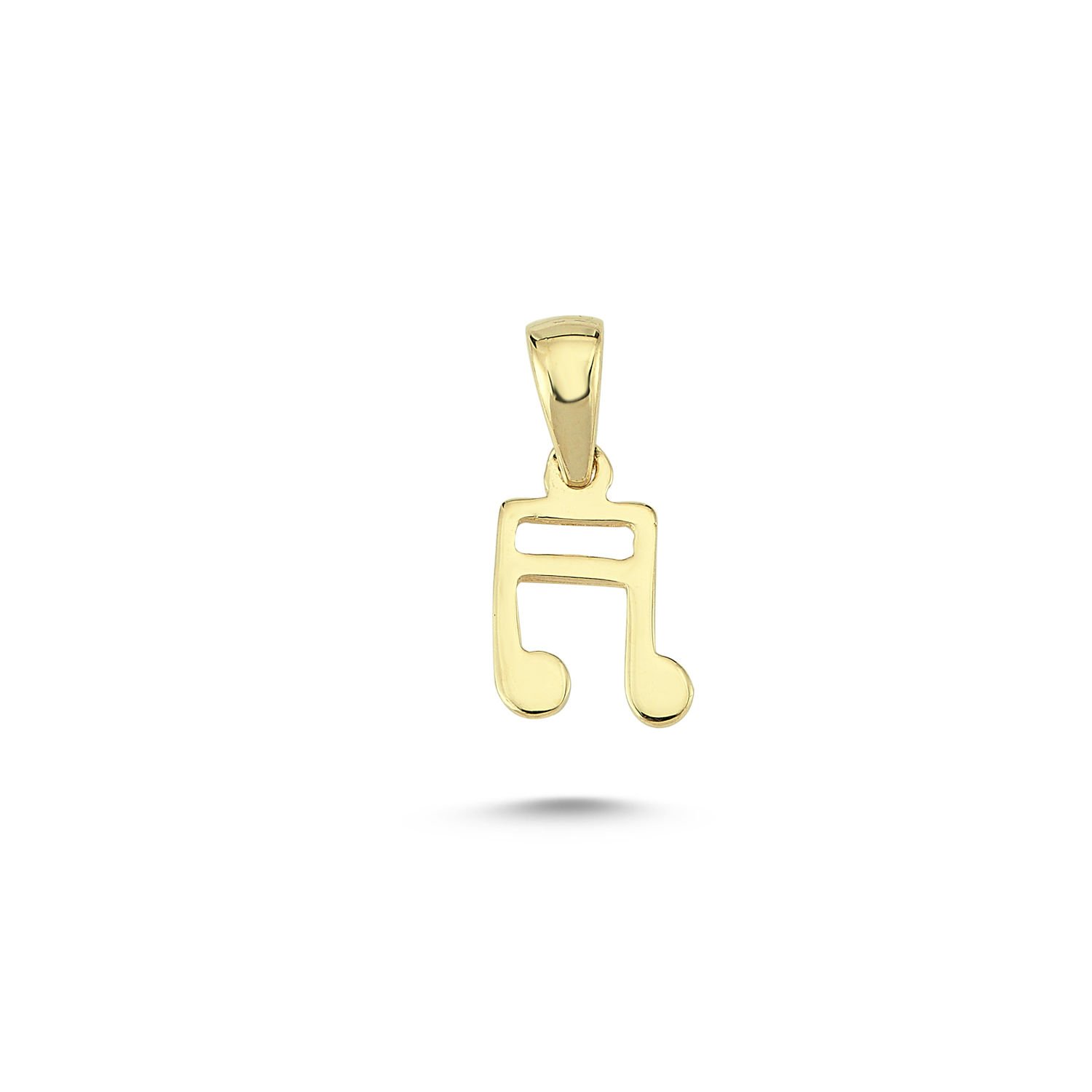 Beelo Gold 14K Altın Muzik Notası Kolye Ucu