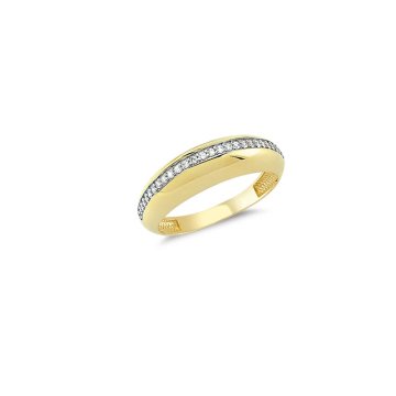 Beelo Gold 14K Altın Taşlı Yüzük