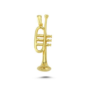 Beelo Gold 14K Altın Trompet Kolye Ucu