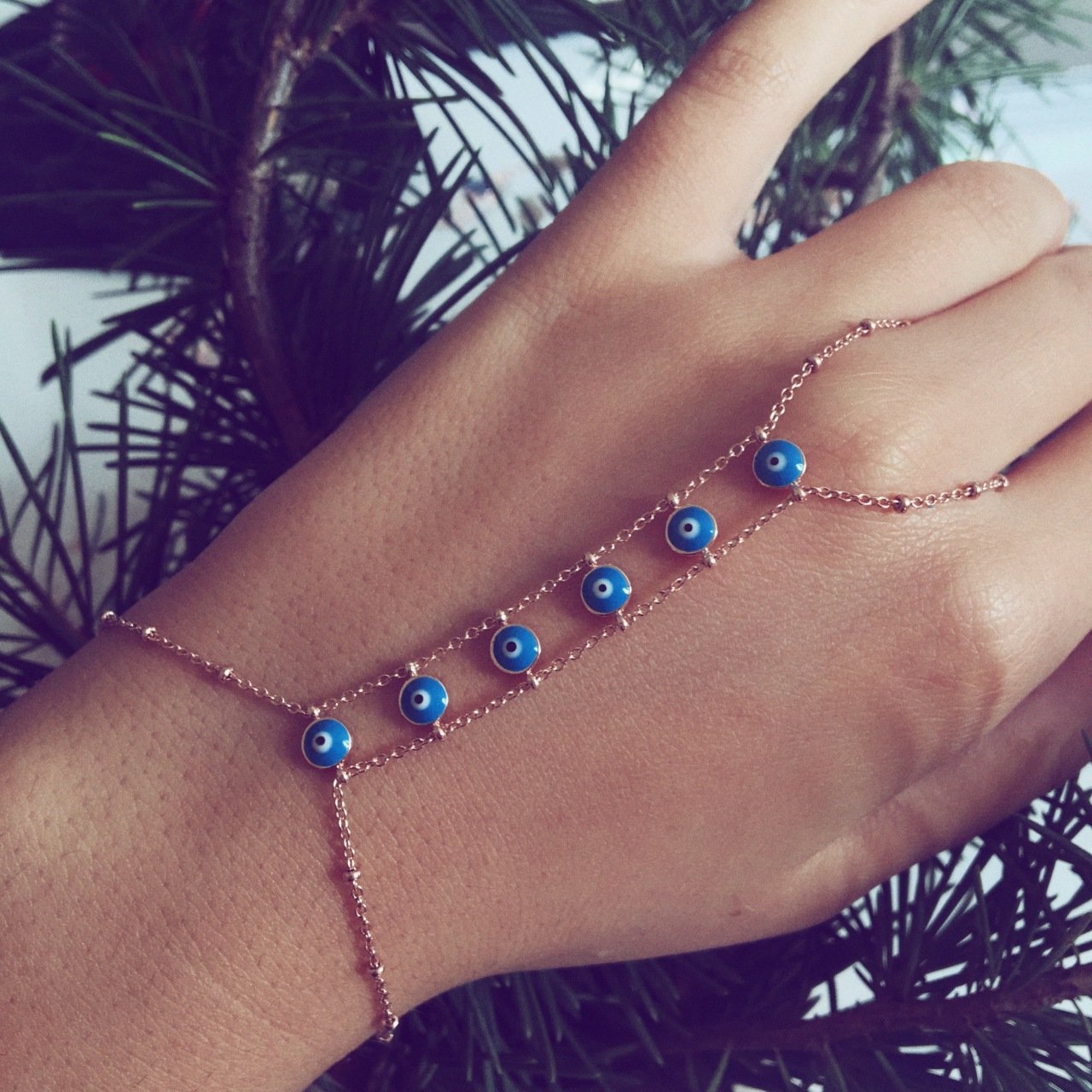 Beelo Silver 925K Gümüş Nazar Şahmeran Bileklik