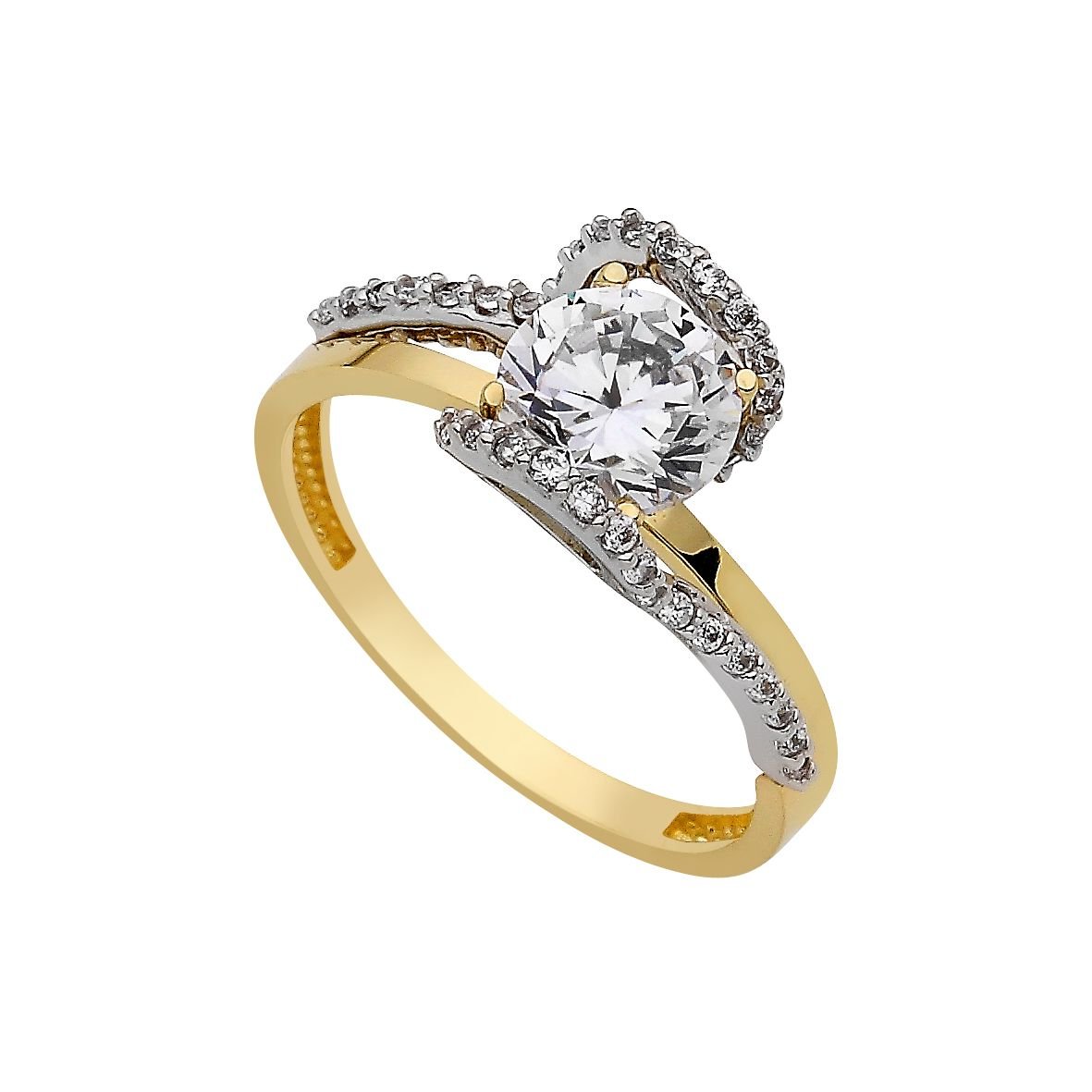 Beelo Gold 14K Altın Tek Taş Yüzük TYTT012