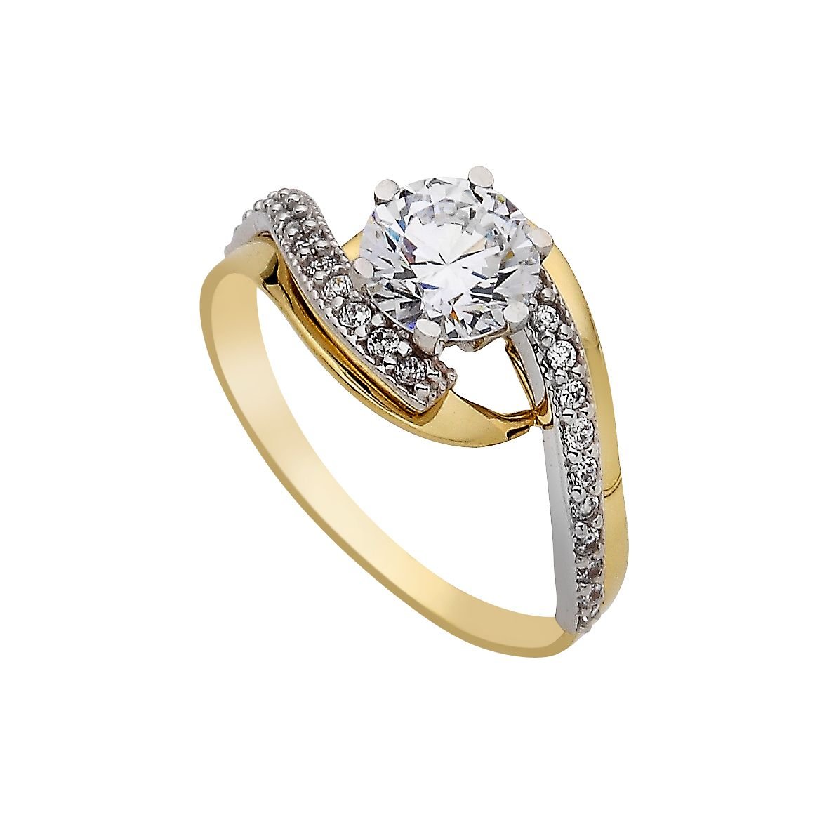 Beelo Gold 14K Altın Tek Taş Yüzük TYTT014