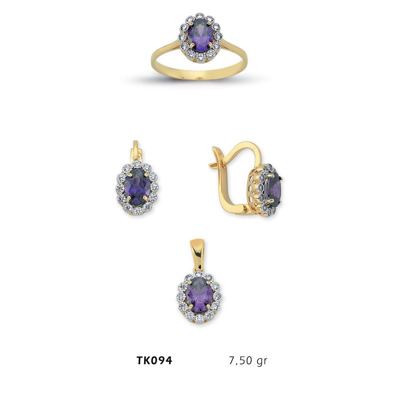 Beelo Gold 14K Altın Üçlü Set BGTKH094