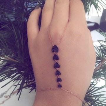 Beelo Silver 925K Gümüş Kalp Şahmeran Bileklik