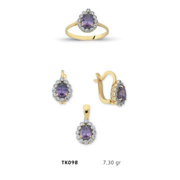 Beelo Gold 14K Altın Üçlü Set BGTKH098