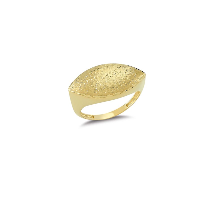 Beelo Gold 14K Altın İkili Renk Tasarım Yüzük