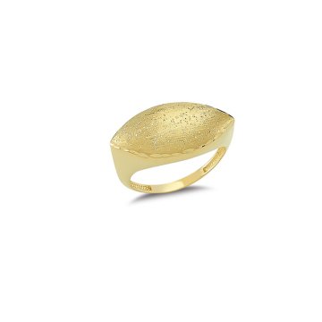 Beelo Gold 14K Altın İkili Renk Tasarım Yüzük