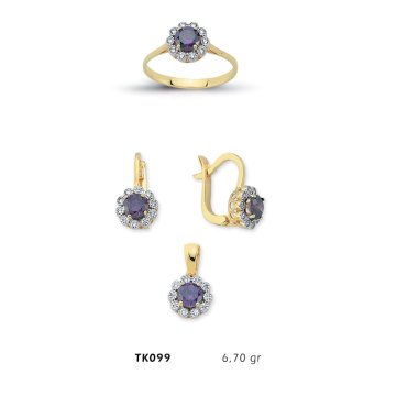 Beelo Gold 14K Altın Üçlü Set BGTKH099