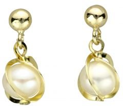 Beelo Gold 14K Altın İnci Küpe