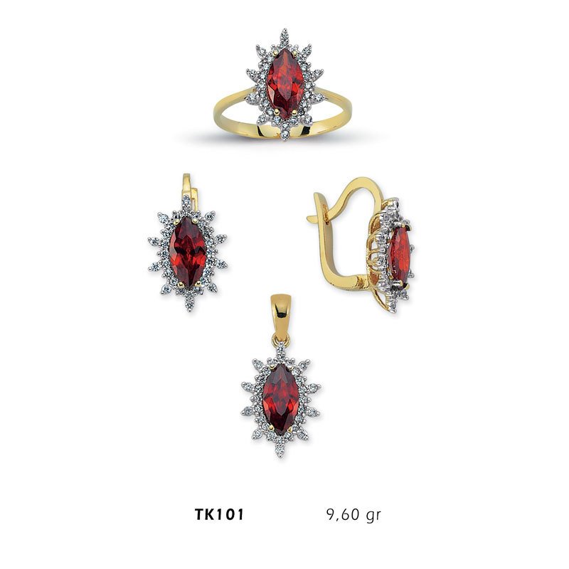 Beelo Gold 14K Altın Üçlü Set BGTKH101
