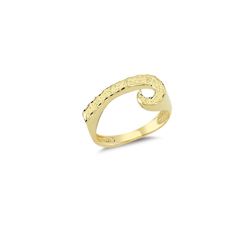 Beelo Gold 14K Altın Tasarım Yüzük