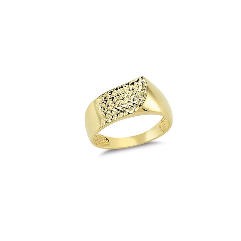 Beelo Gold 14K Altın Kalemli Yüzük