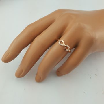 Beelo Gold 14K Altın Sonsuzluk Tasarım Yüzük