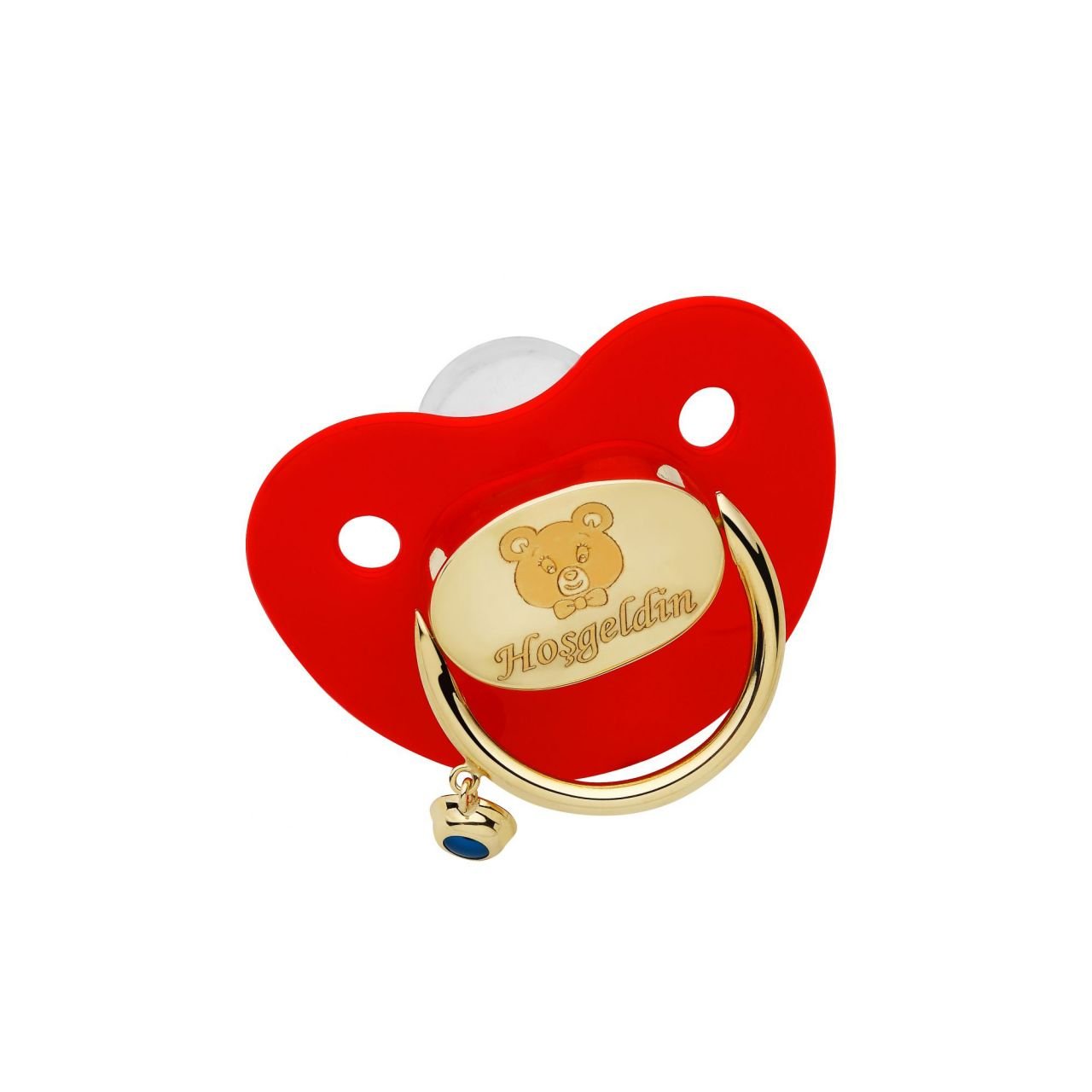 Beelo Gold 14K Altın Bebek Nazar Emzik E0003