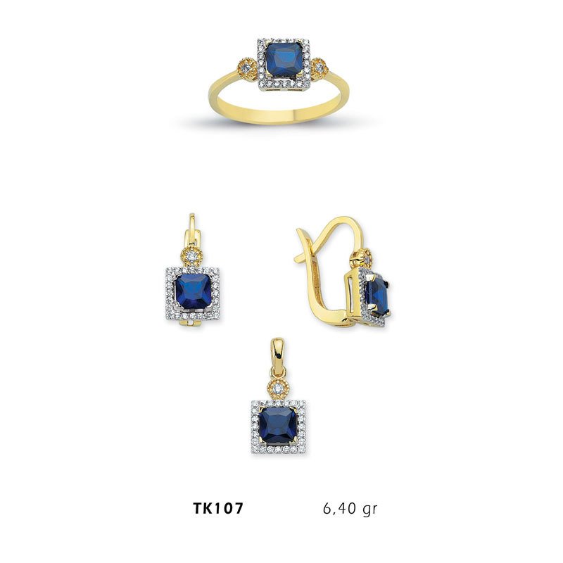 Beelo Gold 14K Altın Üçlü Set BGTKH107