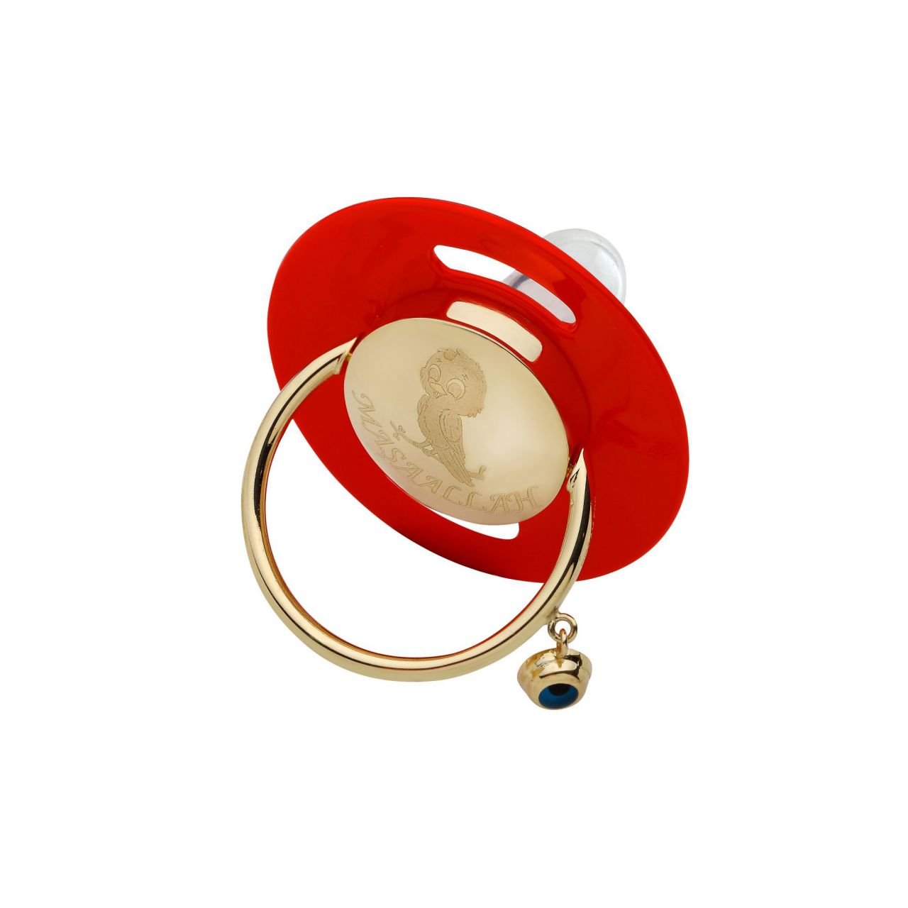 Beelo Gold 14K Altın Bebek Nazar Emzik E0005