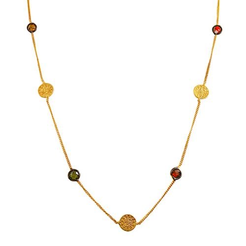 Beelo Gold 14K Altın Elmas Osmanlı Para Kolye BGKL113