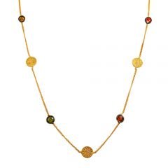 Beelo Gold 14K Altın Elmas Osmanlı Para Kolye BGKL113