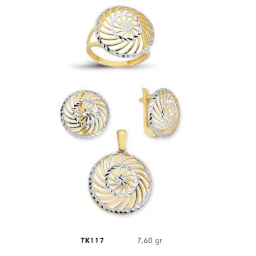 Beelo Gold 14K Altın Üçlü Set BGTKH117