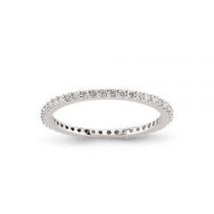 Beelo Gold 18K Beyaz Altın Tamtur Pırlanta Yüzük BG1050012