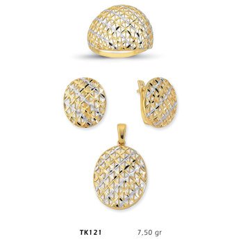Beelo Gold 14K Altın Üçlü Set BGTKH121