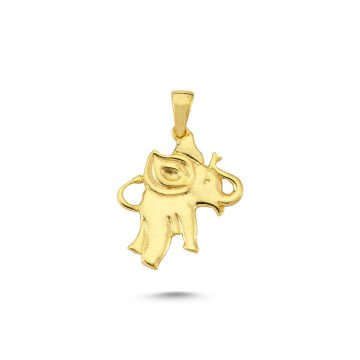 Beelo Gold 14K Altın Fil Kolye Ucu