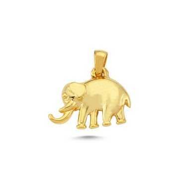 Beelo Gold 14K Altın Fil Kolye Ucu