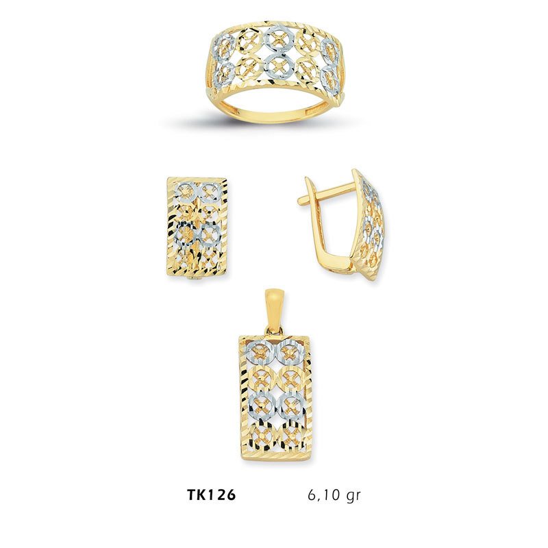 Beelo Gold 14K Altın Üçlü Set BGTKH126