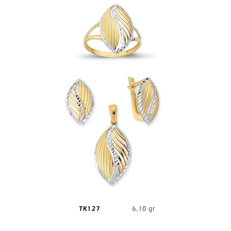 Beelo Gold 14K Altın Üçlü Set BGTKH127