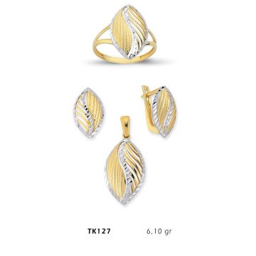 Beelo Gold 14K Altın Üçlü Set BGTKH127