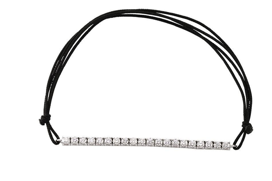 Beelo Gold 18K Beyaz Altın Pırlanta İpli Suyolu Bileklik BGAB0051BS-003