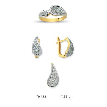 Beelo Gold 14K Altın Üçlü Set BGTKH132