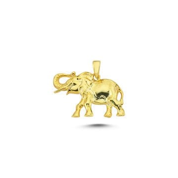 Beelo Gold 14K Altın Fil Kolye Ucu