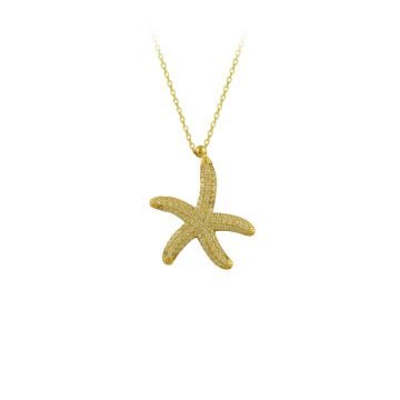 Beelo Gold 14K Altın Deniz Yıldızı Kolye
