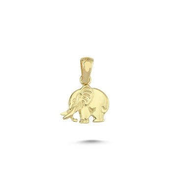 Beelo Gold 14K Altın Fil Kolye Ucu