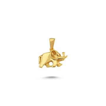 Beelo Gold 14K Altın Fil Kolye Ucu