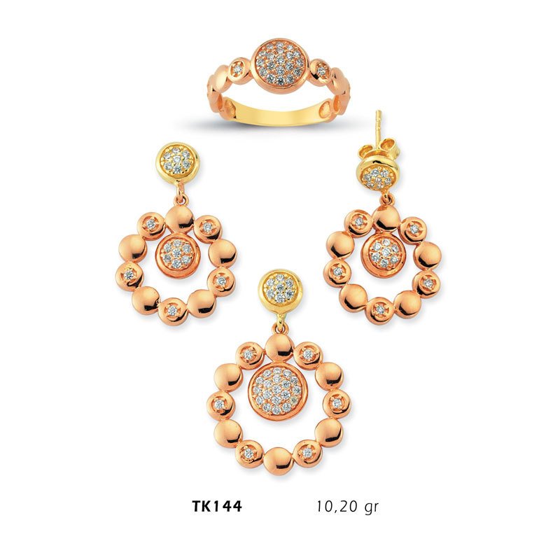Beelo Gold 14K Altın Üçlü Set BGTKH144