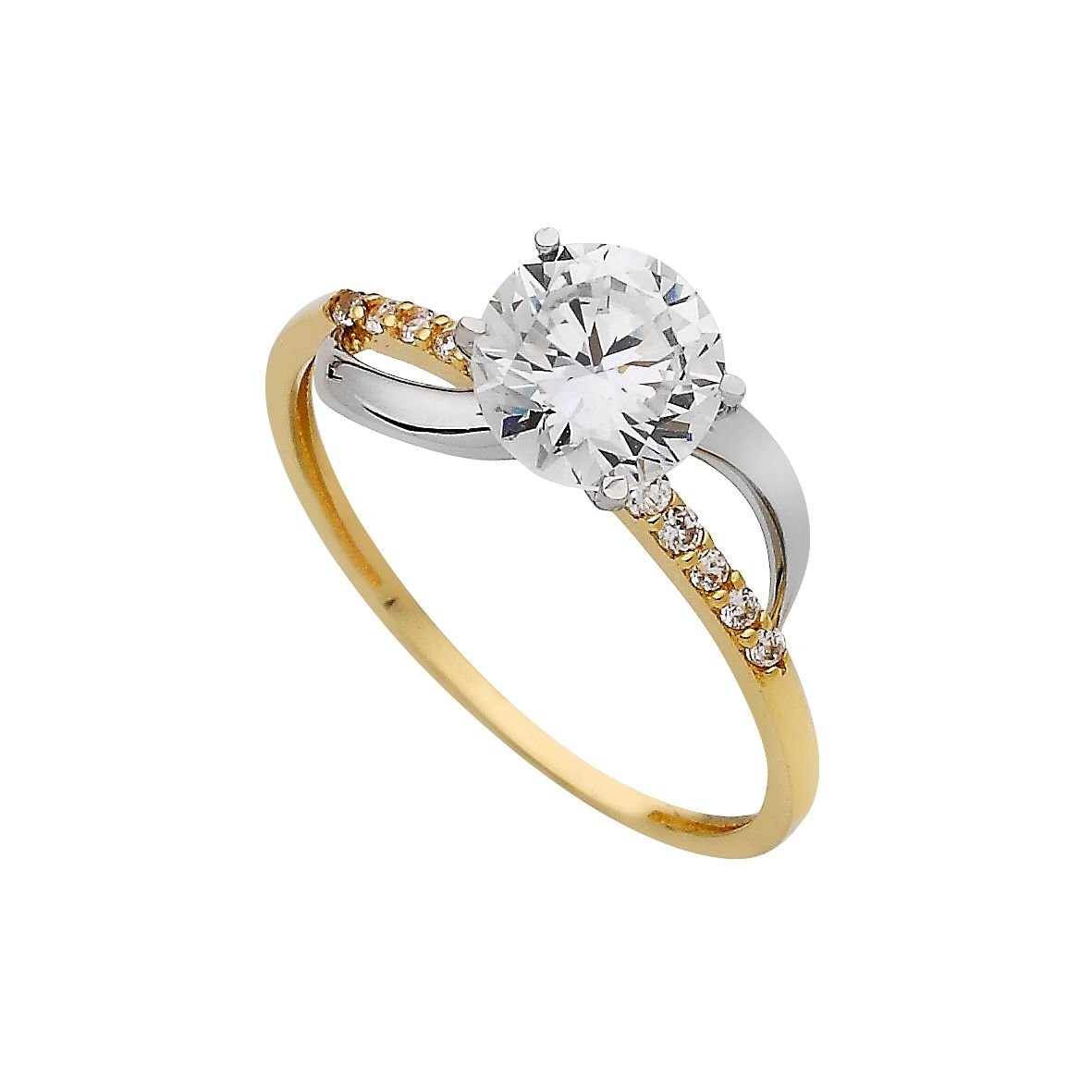 Beelo Gold 14K Altın Tek Taş Yüzük TYTT067